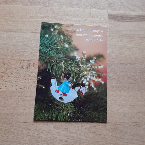 Glückwunschkarte Weihnachten. Neujahr. (Engel)