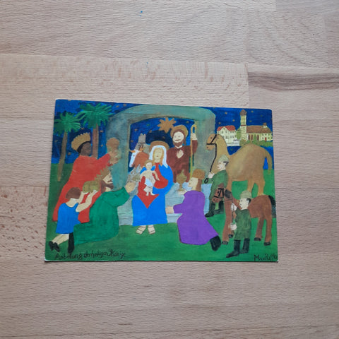 AK Autofahrerkirche Maria am Wege Windach. Max Raffler Anbetung der Heiligen 3 Könige.