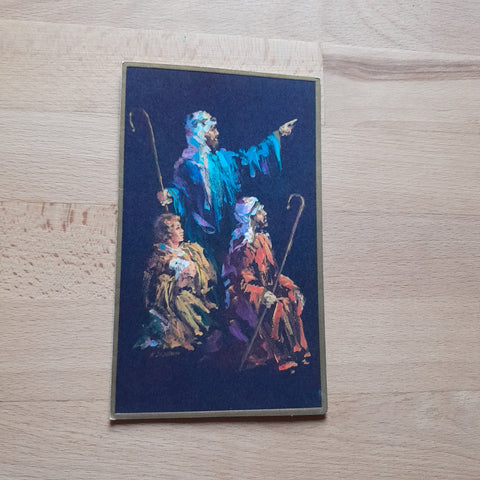 Billett Anbetung der Hirten.