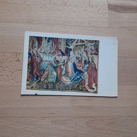 AK The Nativity. Detail of a Tapestry from Burgos Cathedral Flemish (Brussels) about 1500. (The Metropolitan Museum of Art)