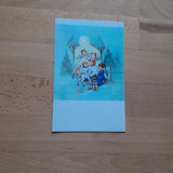 Billett Krippenmotiv. Mundgemalen von G. Fowler.