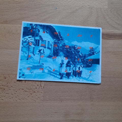 Adventkalender-AK Heilige Drei Könige.