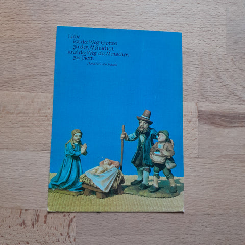 AK Aus einer Krippe von Vinzenz Baldemair, Bad Häring, Tirol.