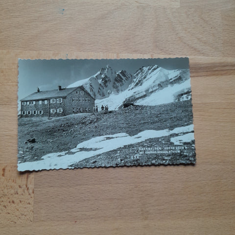 AK Oberwalder-Hütte mit Grossglockner.