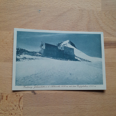 AK Erzherzog Johannhütte a. d. Adlersruhe mit dem Grossglockner.