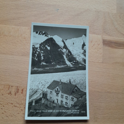 AK Franz Josef Haus mit Grossglockner und Pasterze.