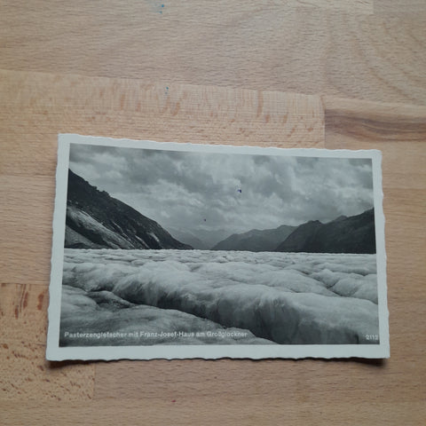 AK Pasterzengletscher mit Franz-Josef-Haus am Großglockner. (1936)