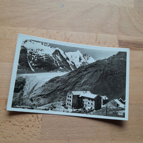 AK Glocknerhaus mit Grossglockner und Pasterze.
