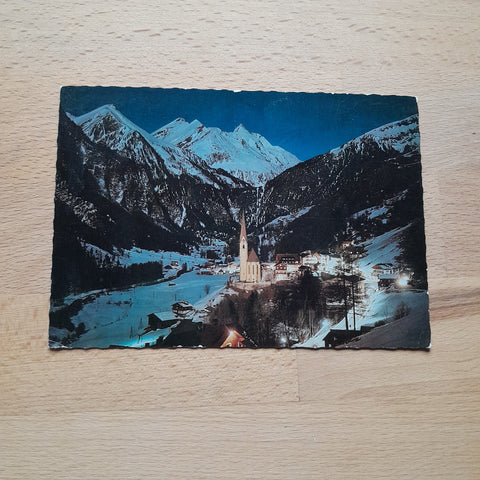 AK Heiligenblut bei Nacht.