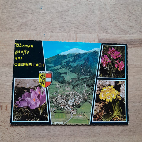 AK Blumengrüße aus Obervellach.
