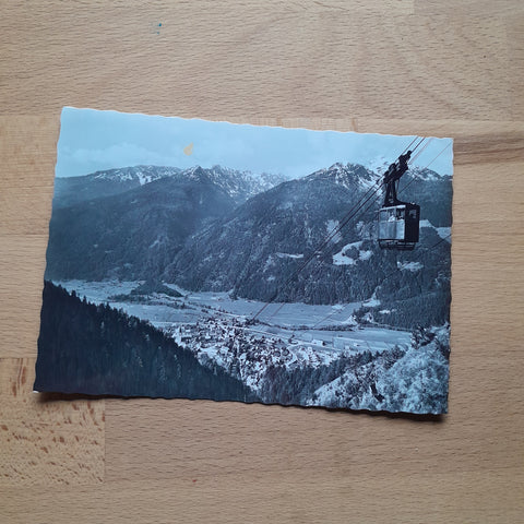 AK Obervellach mit Seilbahn.