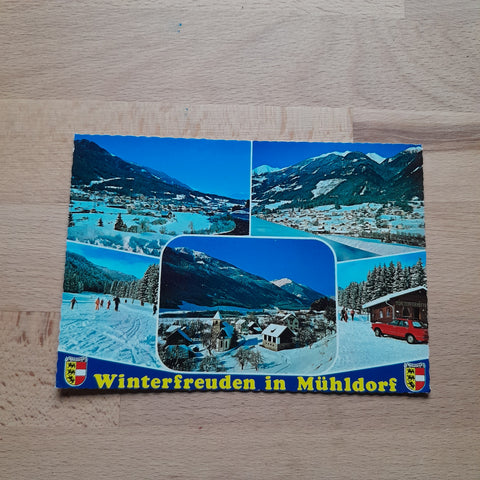 AK Winterfreuden in Mühldorf.