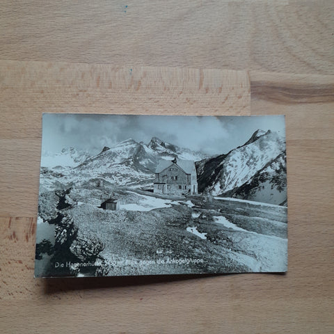 AK Die Hagenerhütte Blick gegen die Ankogelgruppe.