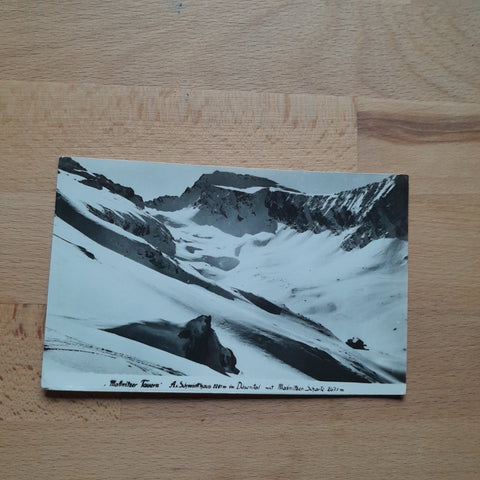 AK Mallnitzer Tauern. Arthur v. Schmid Haus im Dössental mit Mallnitzer Scharte.