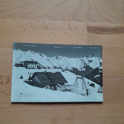 AK Mallnitz. Skisportplatz Häusler-Alm.