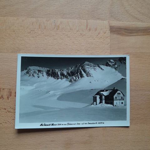 AK A. v. Schmid Haus am Dössener See mit der Seescharte.