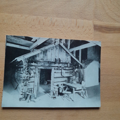 AK Almhütte mit Käserei (Schenkung von Hugo Manhart) im Bezirksheimatmuseum Schloß Porcia Spittal/Drau.