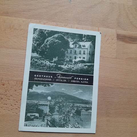 AK Spittal/Drau. Gasthaus Pension Drauwirt. Inh. Hermann Hartlieb.