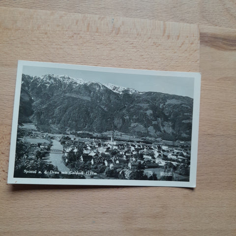 AK Spittal/Drau mit Goldeck. (1951)