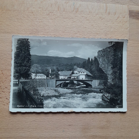 AK Spittal an der Drau. Lieserbrücke.