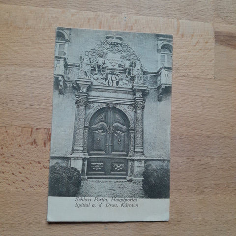AK Spittal an der Drau. Schloss Porcia. Hauptportal.