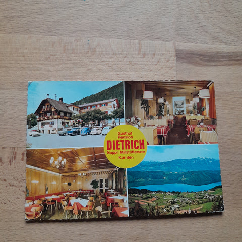 AK Millstatt. Sappl 7. Gasthof Dietrich. Bes. : H. u. M. Saringer.