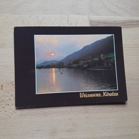 AK Abendstimmung am Weißensee.