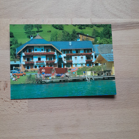 AK Techendorf am Weissensee. Haus Jakober Erika und Karl Knaller. Neusch 12.