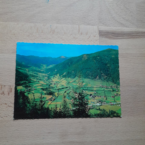 AK Bad Kleinkirchheim mit Blick nach St. Oswald.