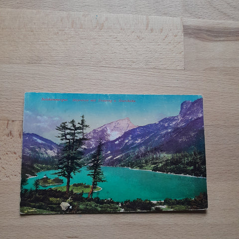 AK Salzkammergut. Steyrersee mit Traweng u. Sturzhahn. (1909)