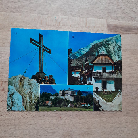 AK Gipfelkreuz am Grimming. Malerwinkel in Pürgg. Jugendherberge Schloß Trautenfels.