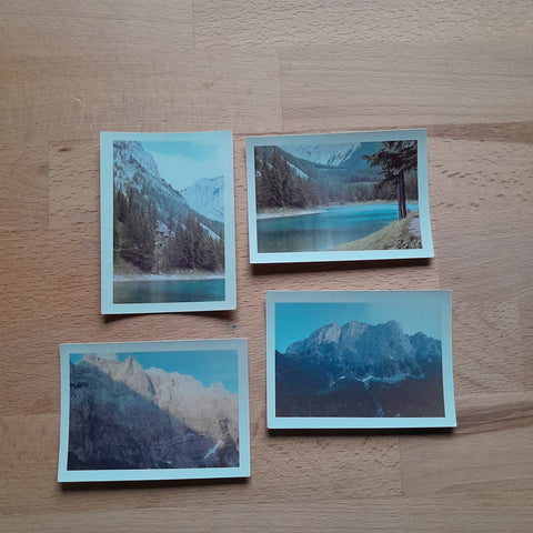 4 Kleine Fotos Grüner See. Tragöß.