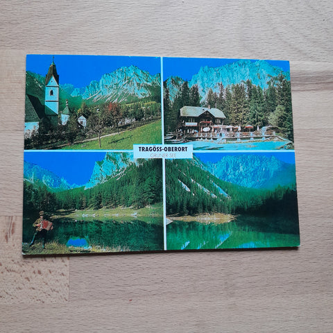 AK Tragöß-Oberort. Grüner See.