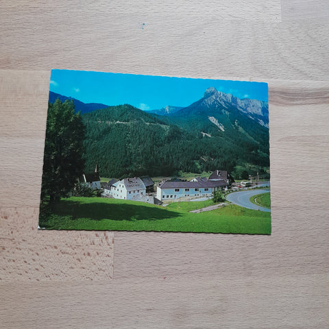 AK Seewiesen. Alpengasthof Zum Seeberg Leo u. Grete Schuster.