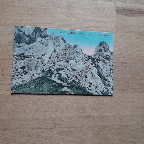 AK Hochschwab, Gartie am G'hackten. (1911)