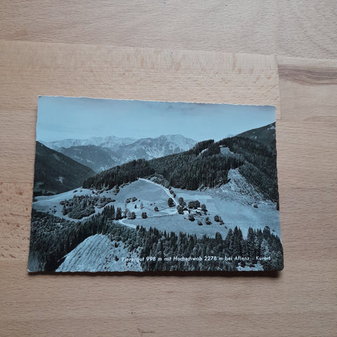AK Pierergut mit Hochschwab bei Aflenz.