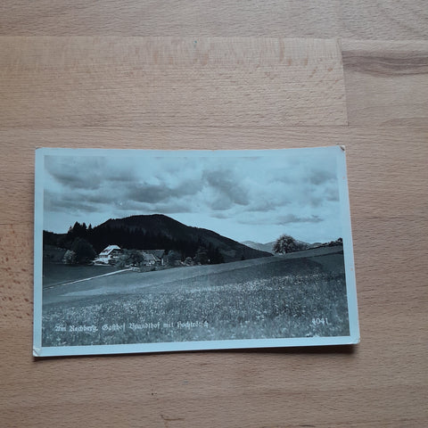AK Am Rechberg Gasthof Brandlhof mit Hochtrötsch.