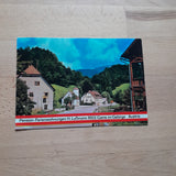 Doppel-AK Gams im Gebirge. Pension Ferienwohnungen H. Lußman. AK Kaiserlindenschlepplift Blick zum Gamsstein.