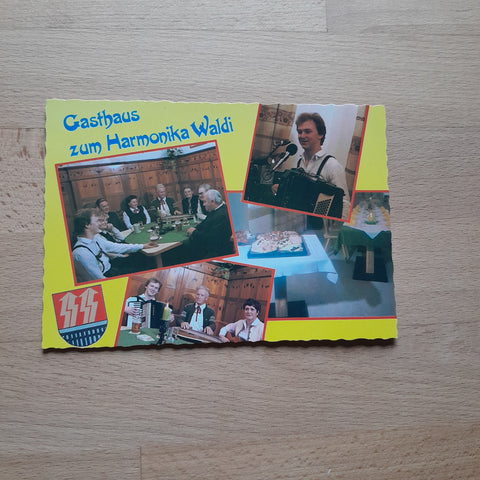AK Hieflau. Gasthaus zum Harmonika Waldi Ewald Sturm. Wandau 9.