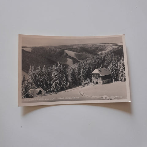 AK Rosegger's Waldheimat Alpl. Skiläuferheim. (1936-37)