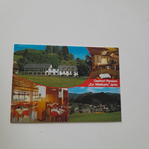 AK Rettenegg 30. Gasthof Pension Zur Waldbahn. Fam. Jaritz.