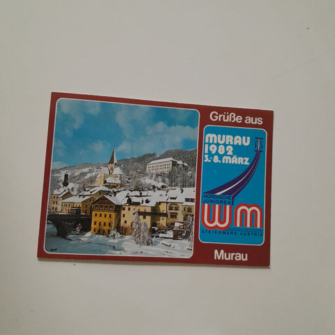 AK Grüße aus Murau 1982. Nordische Junioren WM.