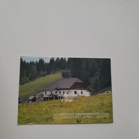 AK Alpengasthaus Dreiweisenhütte Franz u. Andrea Kerschbaumer. St. Lambrecht.