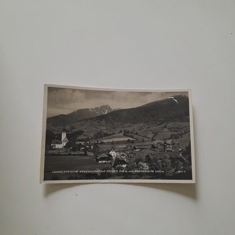 AK Krakaudorf mit Preber und Dokneralpe. (1933-34)