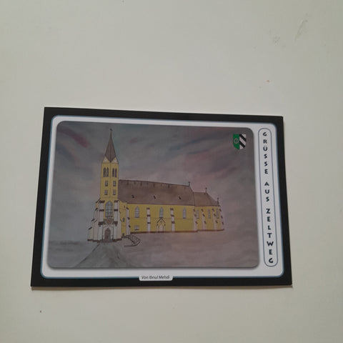 AK Grüsse aus Zeltweg. Kirche.