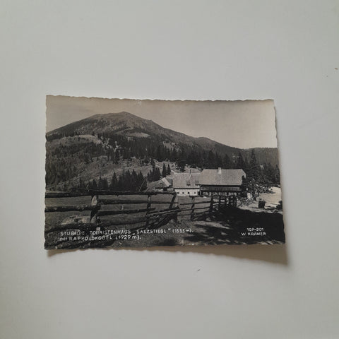 AK Stubalpe. Touristenhaus Salzstiegl mit Rappoldkogel.