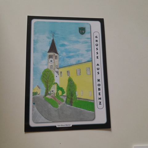 AK Grüsse aus Kobenz. Kirche.