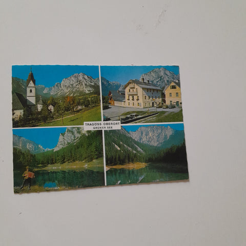 AK Tragöss-Oberort. Grüner See. Gasthof Zur Post A. u. G. Petutschnig.