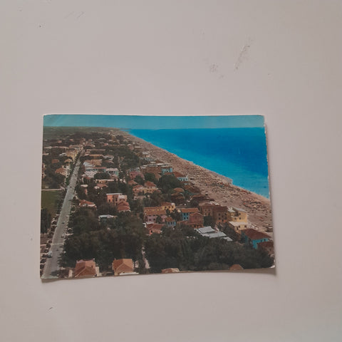 AK Jesolo Lido. Spiaggia e Via Bafile dall'aereo.