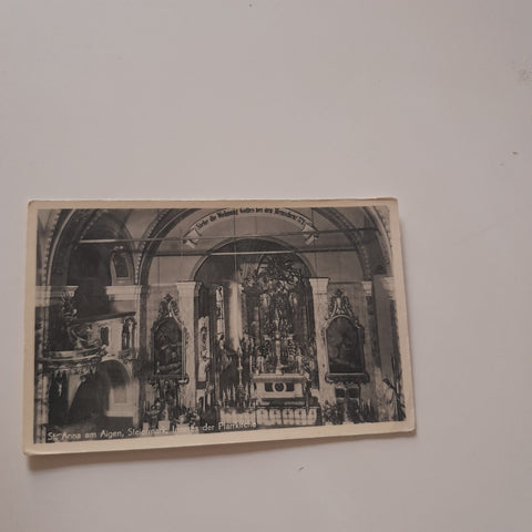 AK St. Anna am Aigen. Inneres der Pfarrkirche.